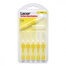 Interdental Recto Fino (6 Unidades) Amarillo Lacer