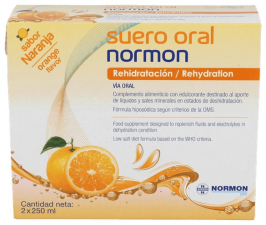 Normon Suero Oral Naranja 250 X 2U - Varios