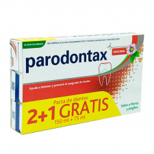 Parodontax Original 3 X 75 Ml Sabor Menta Y Jengibre
